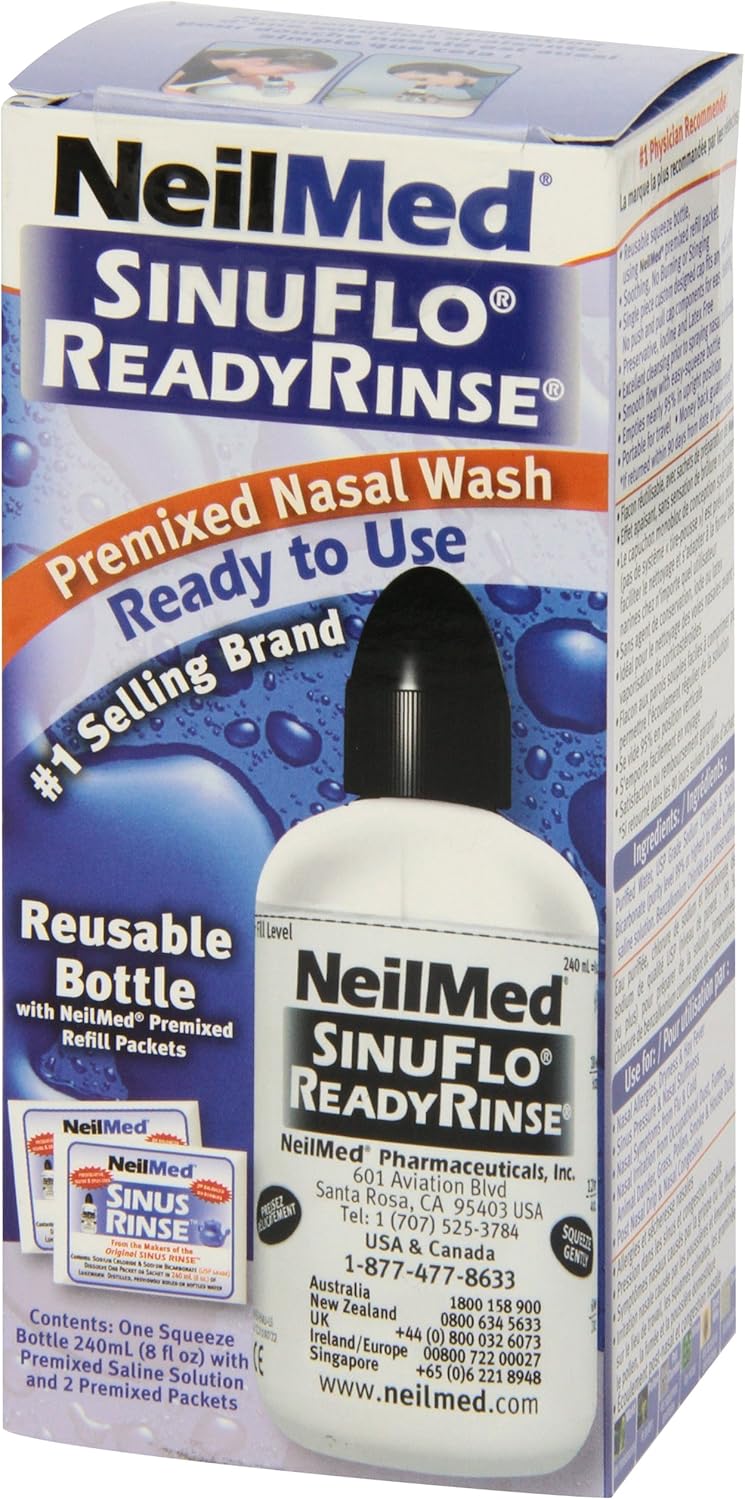 Neil Med SinuFlo Ready Rinse, 8 ounces Bottle: Health & Personal Care