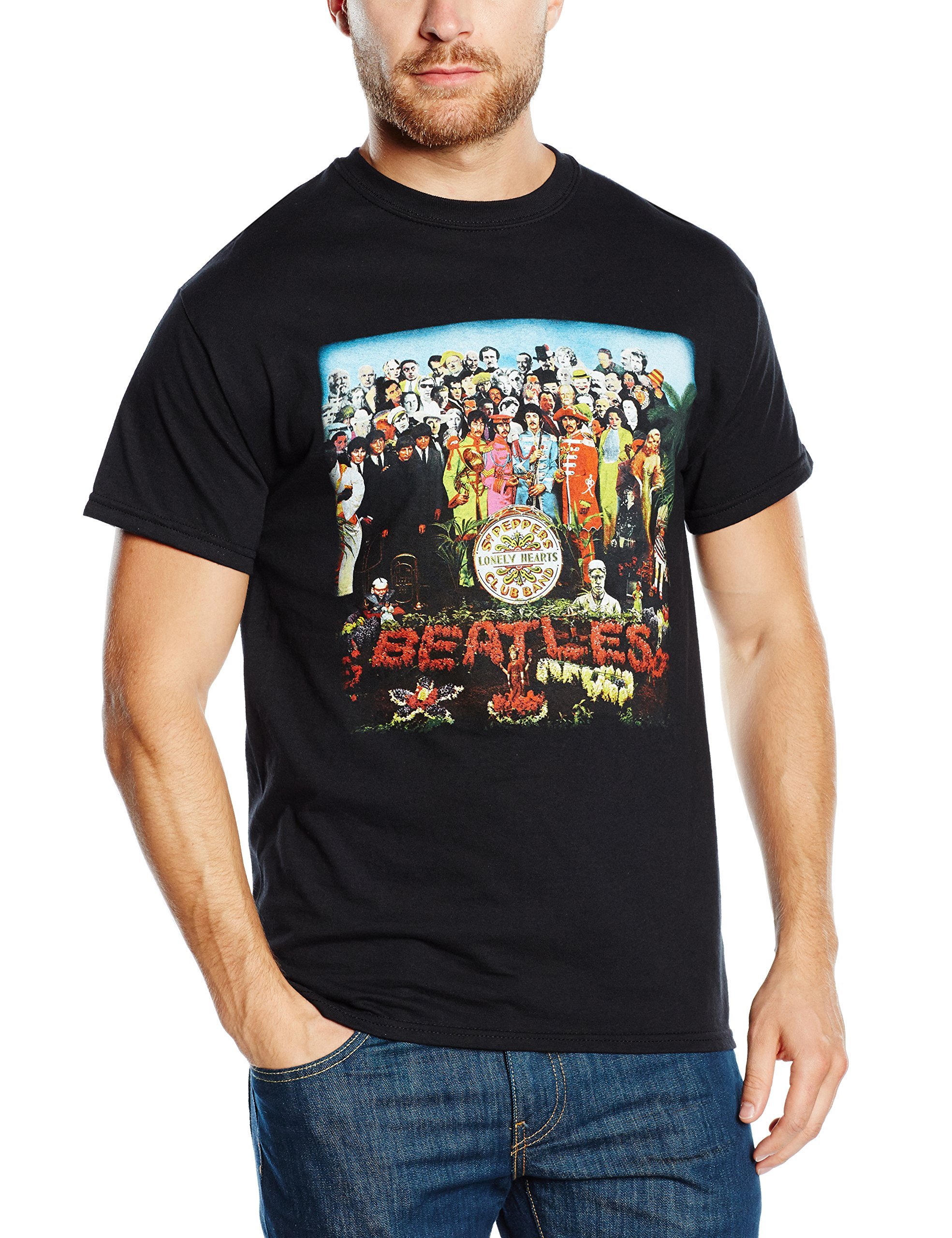T-Shirt # M Black Unisex # Sgt Pepper