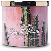 Colonial Candle Desert Flower Scented Jar Candle, Desert Collection, Ivory, 3 Wick, 14.5 oz