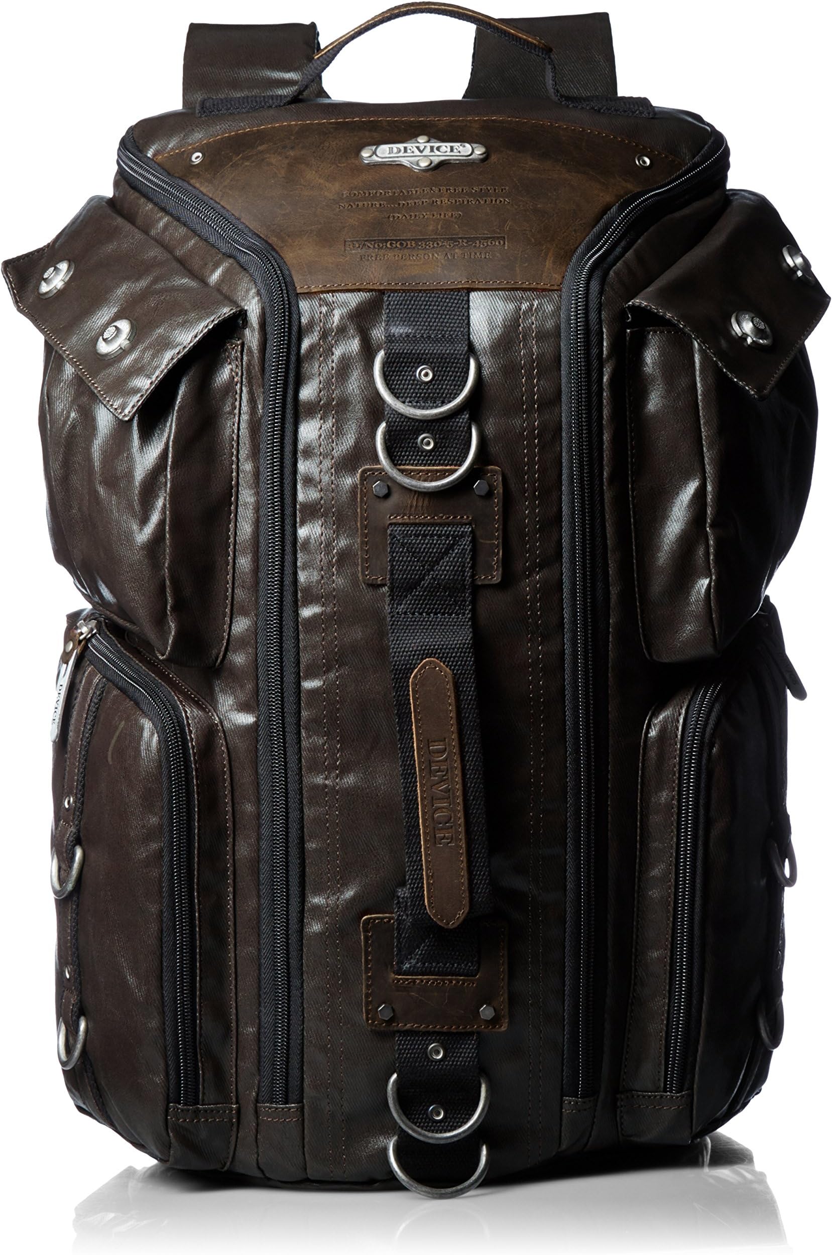 DEVICE Men's Gear 3Way Rucksack/Darkbrown