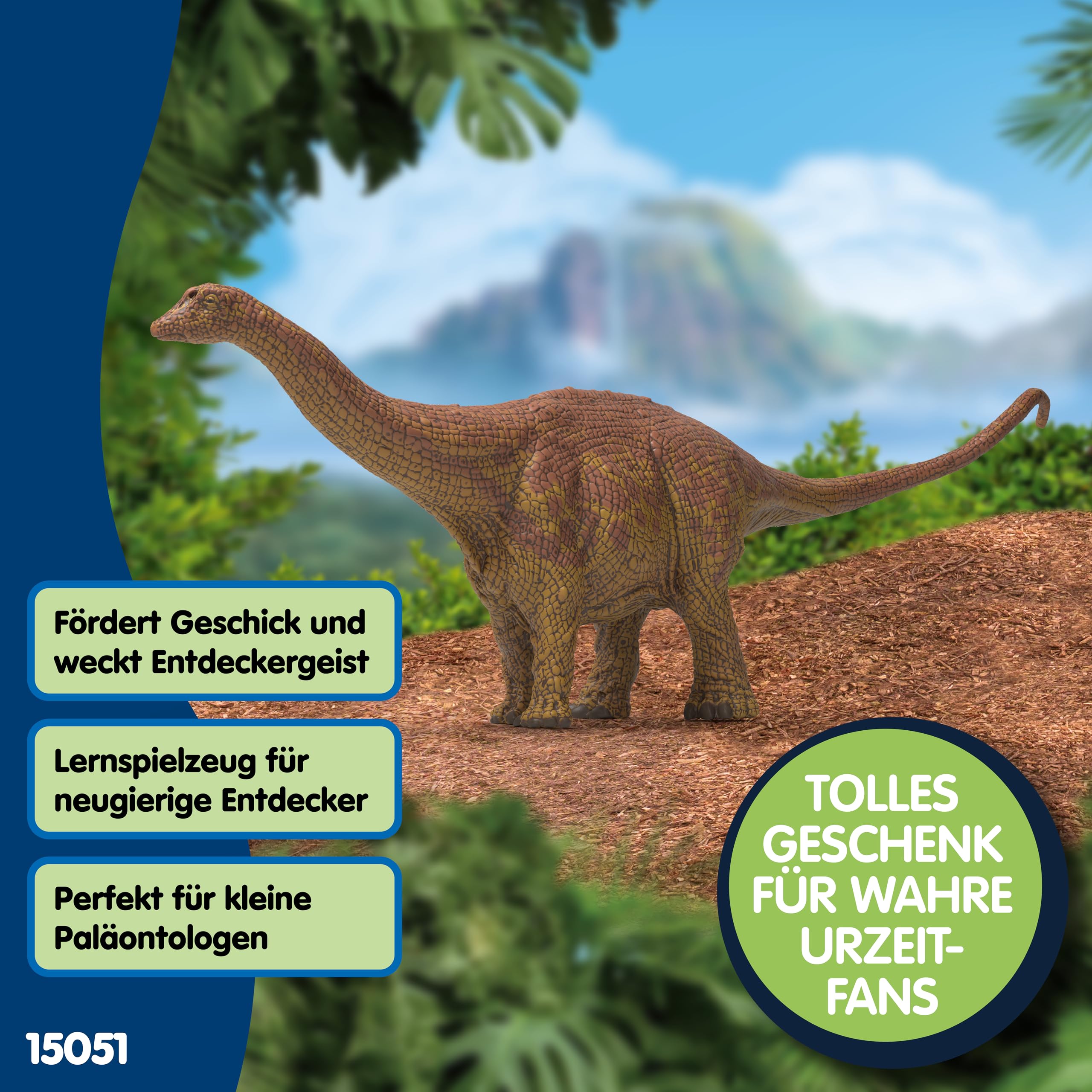schleich Dinosaurs | Brontosaurus 15051 | detailgetreuer schleich Dino | Dinosaurier Spielzeug zum Sammeln | Geschenk für Mädchen und Jungen | Dino Spielzeug ab 3 Jahre | 33 x 6 x 11 cm 6