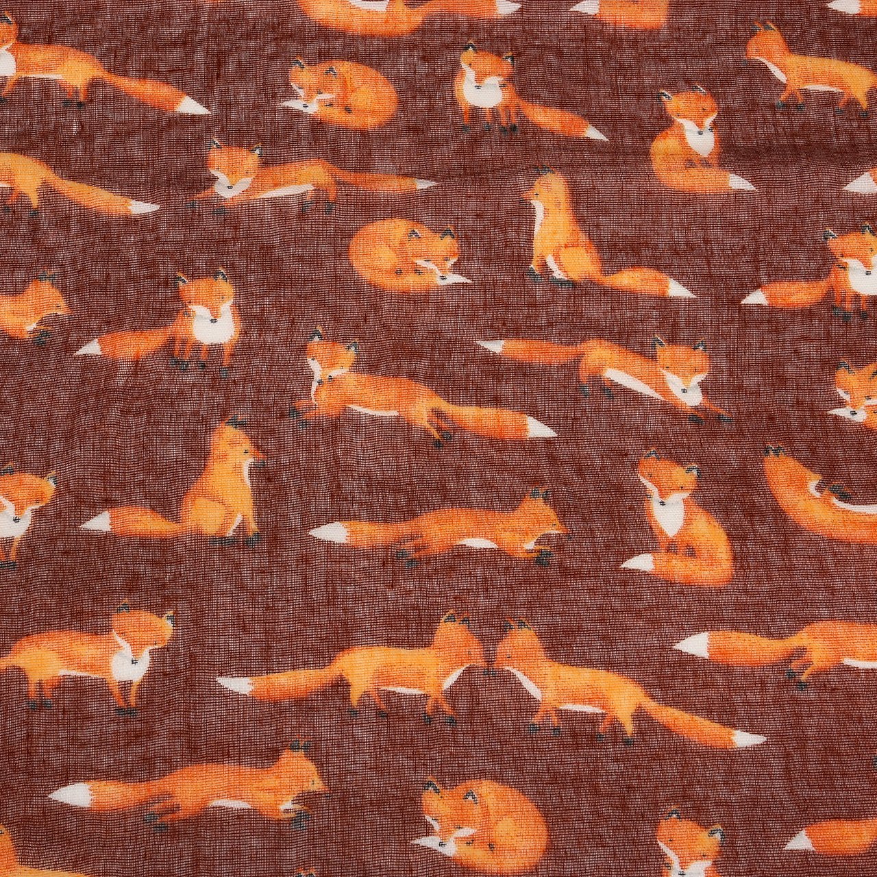 CHIC DIARY Women Ladies Animal Printed Pattern Lightweight Voile Head Pashmina Wrap Scarf (05-Red brown)