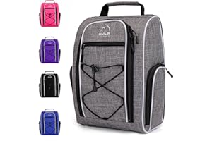 HMLIN OUTOOORS Golf Shoe Bag Men | Golf Bag Women | Shoe Travel Bag | Sneaker Bag And Shoe Bag For Gym With Ventilation & Double Outside Accessory Pocket For Socks, Tees, Golf Balls and Other Accessories Etc Storage