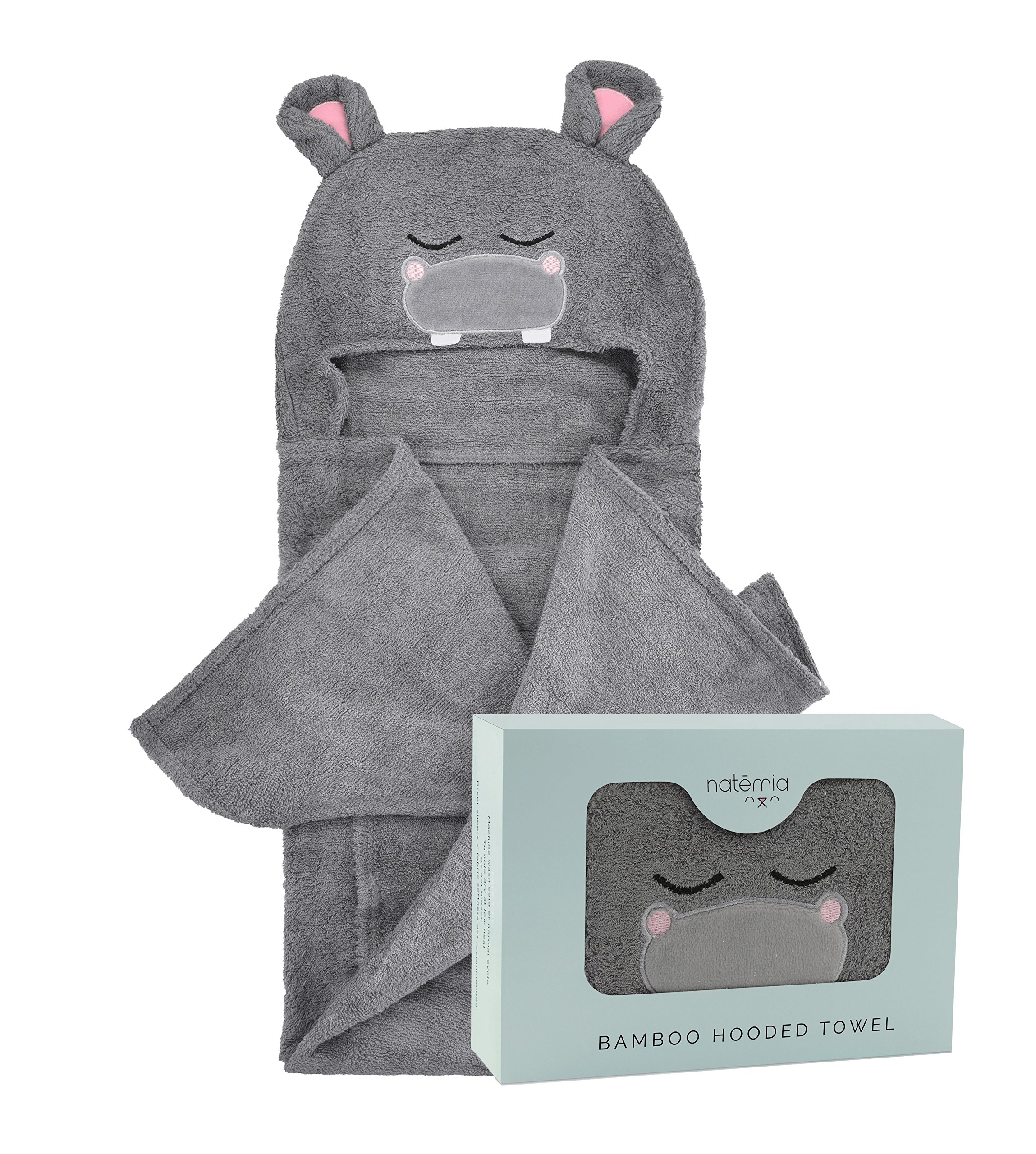 Natemia Extra Soft Rayon from Bamboo Hooded Towel for Kids