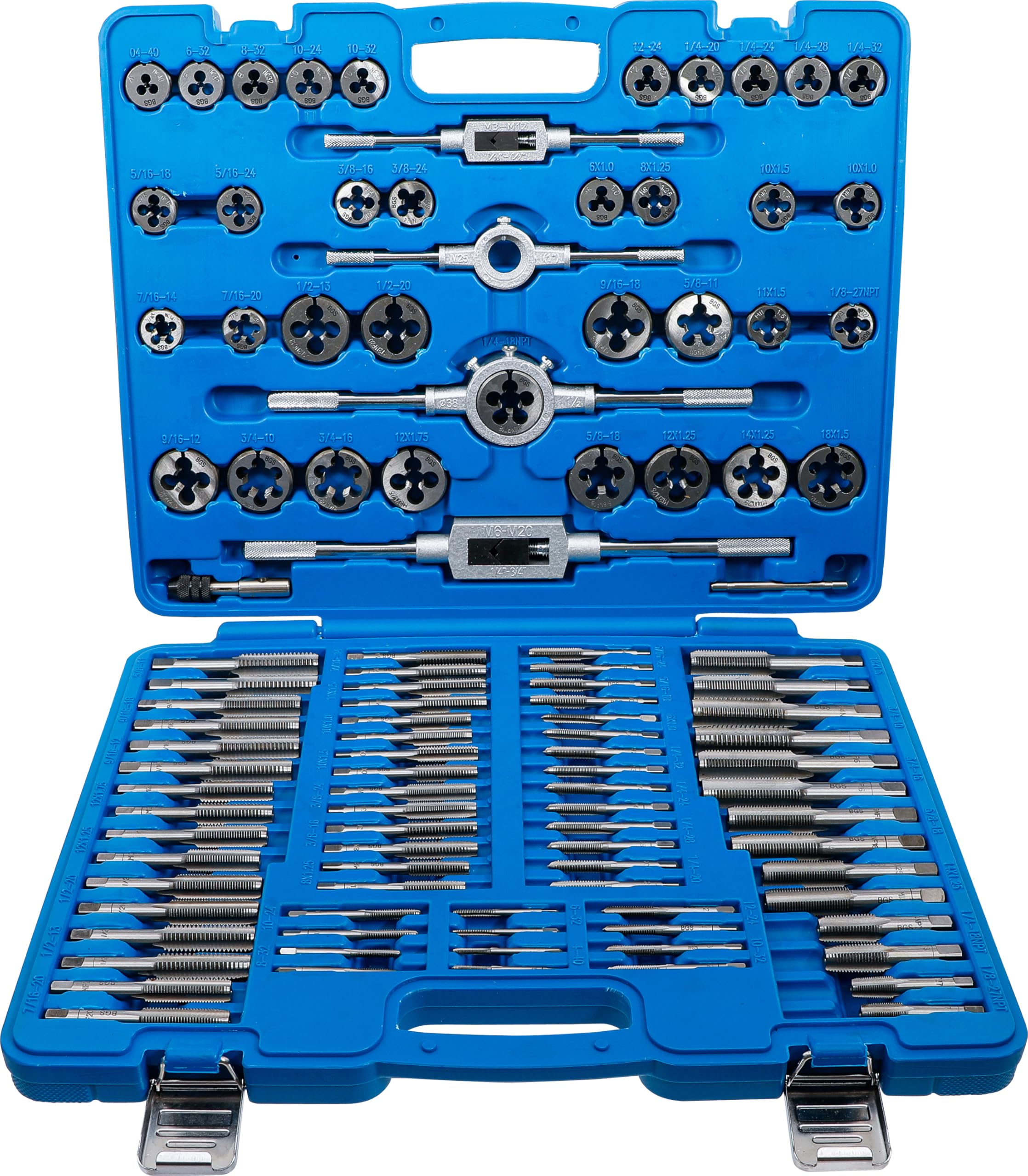 BGS 900 | Tap and Die Set | Metric / Inch Sizes | 110 pcs.