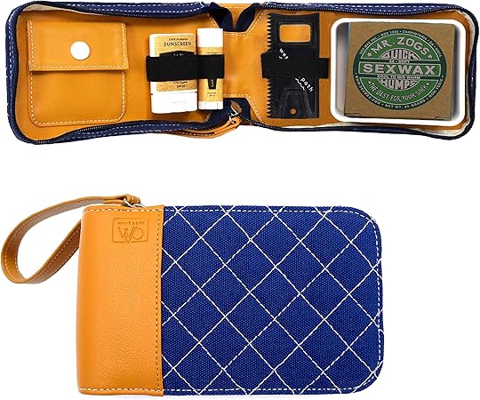 Amazon Open Road Goods サーファーへのギフトに最適なサーフキット サーフィングッズセット サーフィンワックス フェイス用オーガニックサンスクリーン オールナチュラルリップバーム ワックススクレーパーなどがおしゃれなバッグにひとまとめ Open Road