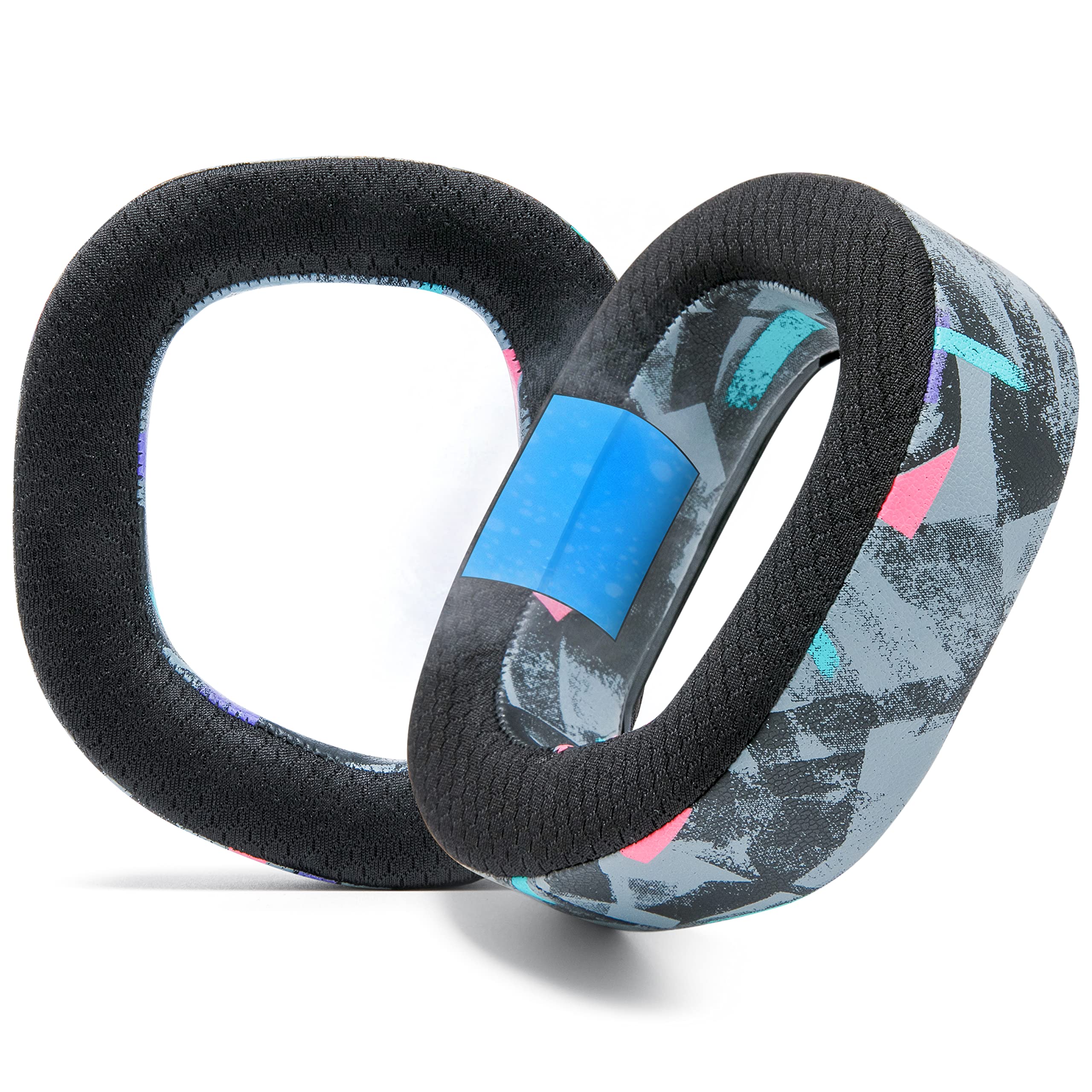 WC FreeZe HS80 - Cooling Gel Earpads for Corsair HS80 RGB Wireless, Wired, & HS80 Max by Wicked Cushions - Elevate Comfort, Thickness & Sound Isolation for Epic Gaming Sessions | 90's Black