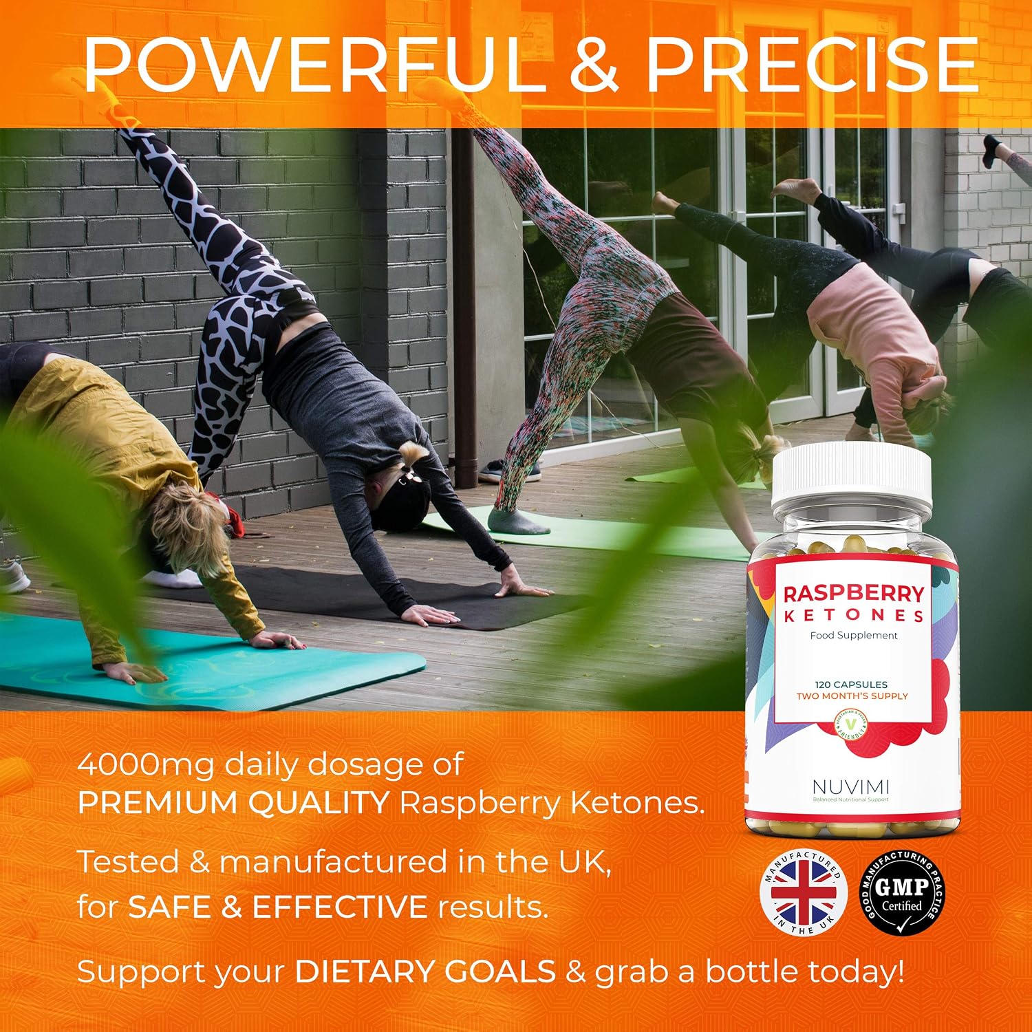 Raspberry Ketones - 4000 mg - Natural Food Supplement to Help Support Healthy Keto Diet for Men & Women - 120 Pills - Image 3