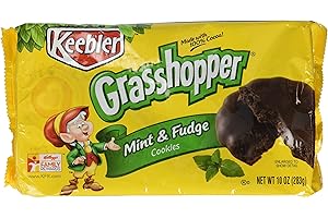 Keebler Fudge Shoppe Grasshopper (Mint) Cookies, 10-Ounce Packages (Pack of 6)