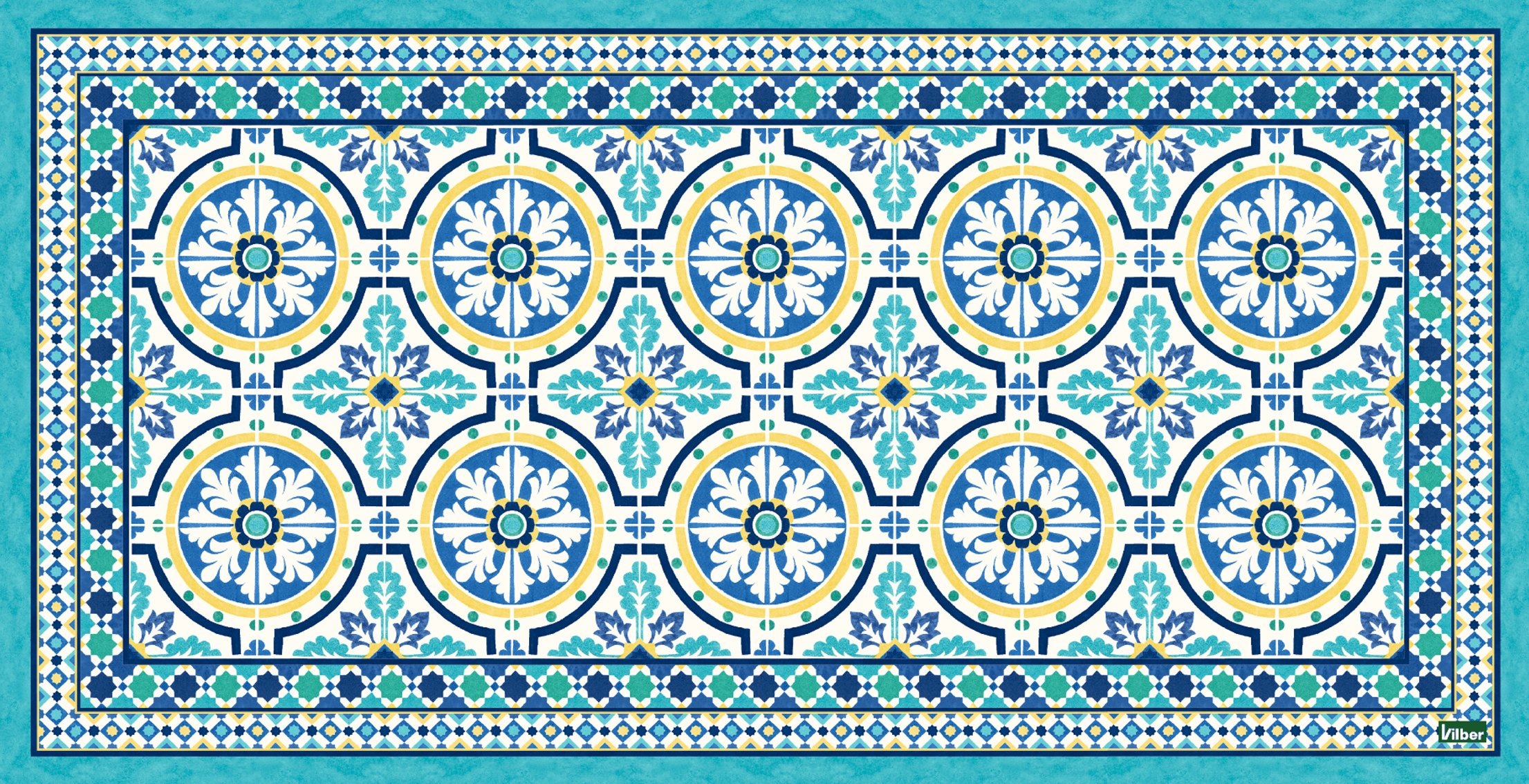 Vilber Great Chef Tanger Carpet 40x78x0.2 cm blue