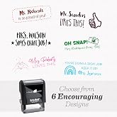 Personalized Teacher Stamps for Grading, Custom Name Stamps for Teachers | Teacher appreciation gifts personalized. Stamps for teachers for grading, homework, classroom. Self-inking, made in USA.
