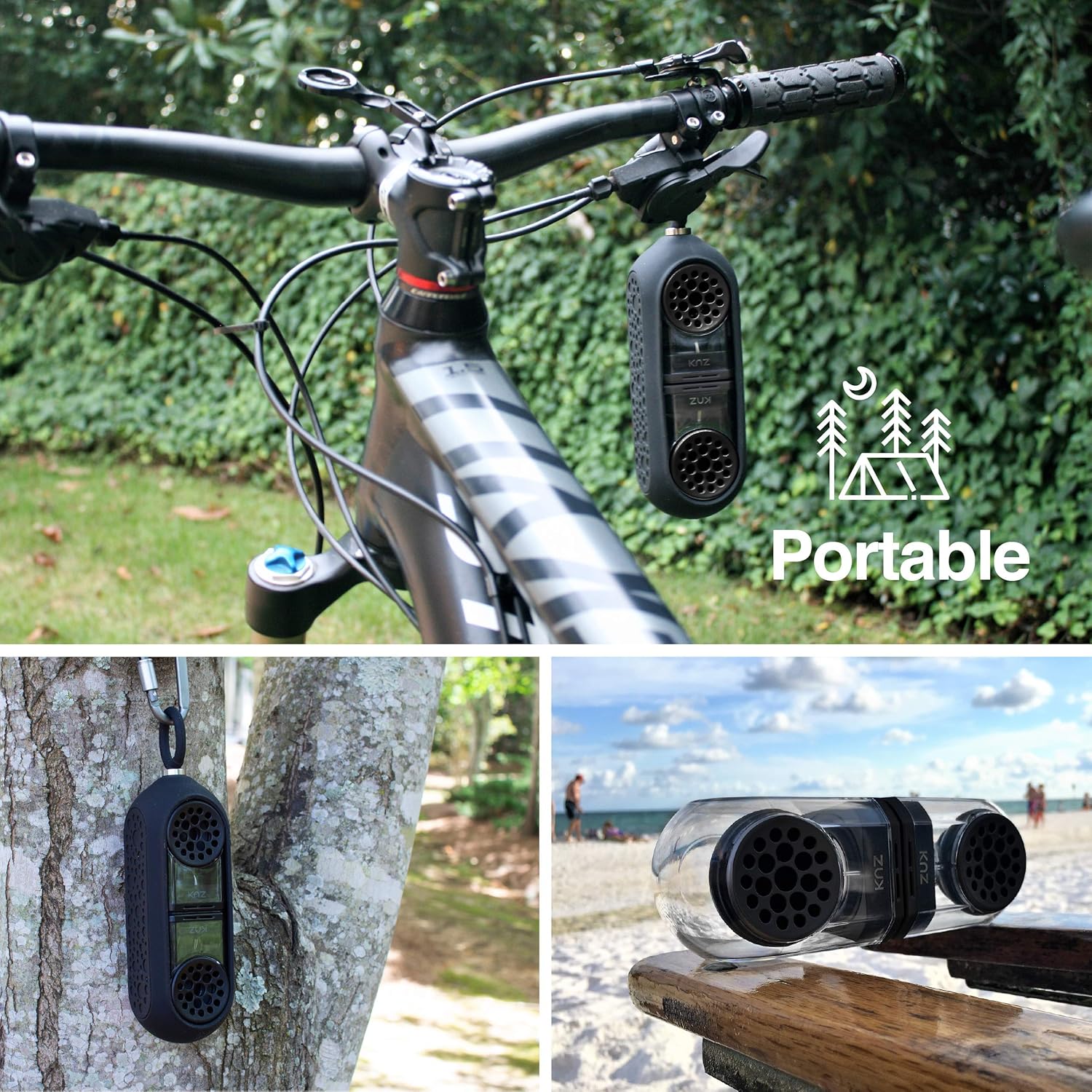 knz goduo portable wireless bluetooth speakers