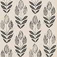NuWallpaper NU2459 Folk Tulip Peel & Stick Wallpaper, Neutral