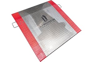 LINCONSON Aluminum Dock Plates – Warehouse Dock Ramp Unloading, Heavy-Duty Loading Dock Plates for Pallet Jacks & Hand Trucks