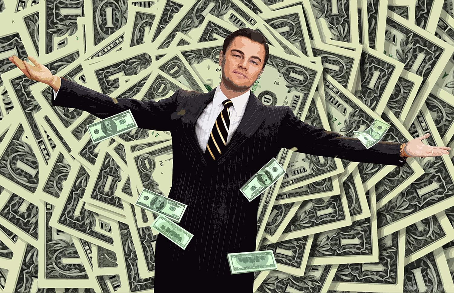 Картина по номерам волк с уолл стрит