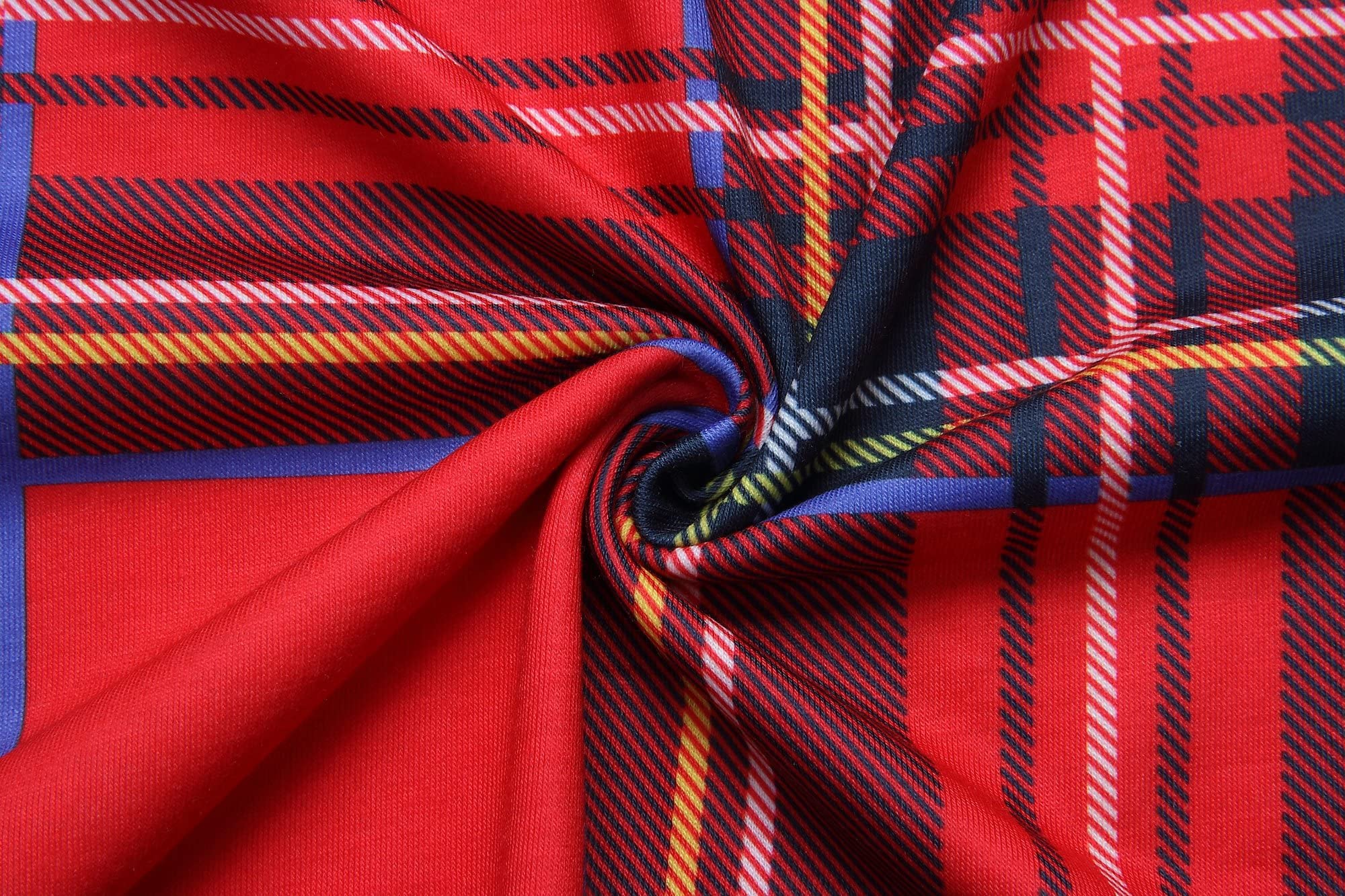 MEROKEETY Women's Long Sleeve Plaid Empire Waist Full Length Maxi Dress with Pockets