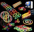 Joyin Toy 200 8&rsquo;&rsquo; Glowsticks Glow Sticks Bracelets Glow Necklaces Party Favors Pack (7 Colors Total 456 PCs)