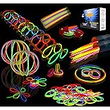 Joyin Toy 200 8&rsquo;&rsquo; Glowsticks Glow Sticks Bracelets Glow Necklaces Party Favors Pack (7 Colors Total 456 PCs)