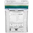 Secur-Pak Deposit Bags with Pocket - Pack of 100 - Premium, Level 4 Security Tamper Evident, Clear Security Bags - Self Sealing, Transparent 2.5 Mil Plastic - 9" x 12" - SECUR-PAK