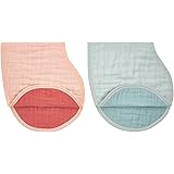 aden anais Babero Burpy, 100% muselina de algodón, suave absorbente, 4 capas, paño para