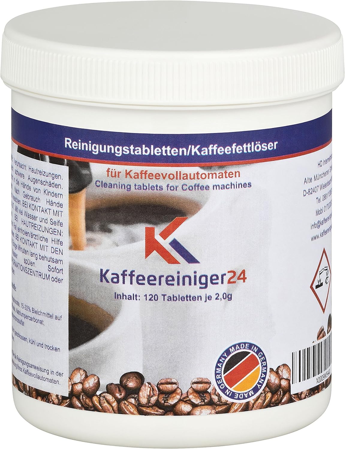 Cleaning Tablets For Fully Automatic Coffee Machines Suitable For Jura Siemens Melitta Krups Bosch Made In Germany 120 Stuck A 2g Amazon Co Uk Kitchen Home