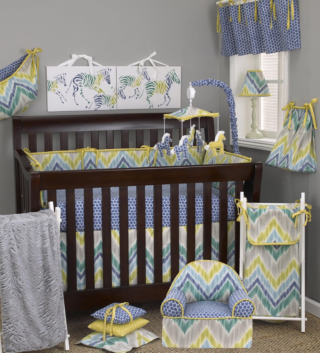 stitch nursery bedding