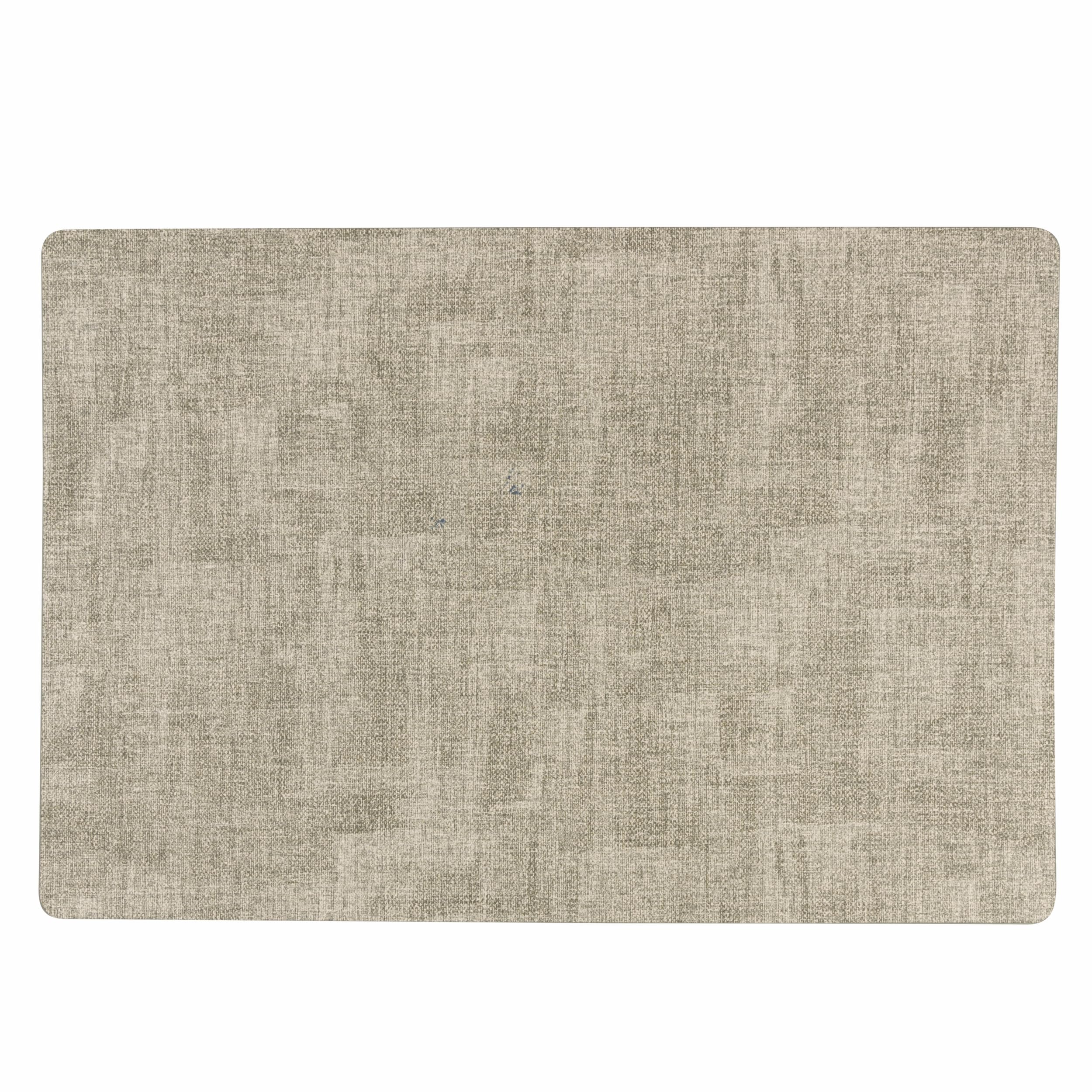 VDE Villa d'Este Home Tivoli 1996 Set of 6 Placemats, 45 x 30 cm, PVC, Soft Touch, Grey