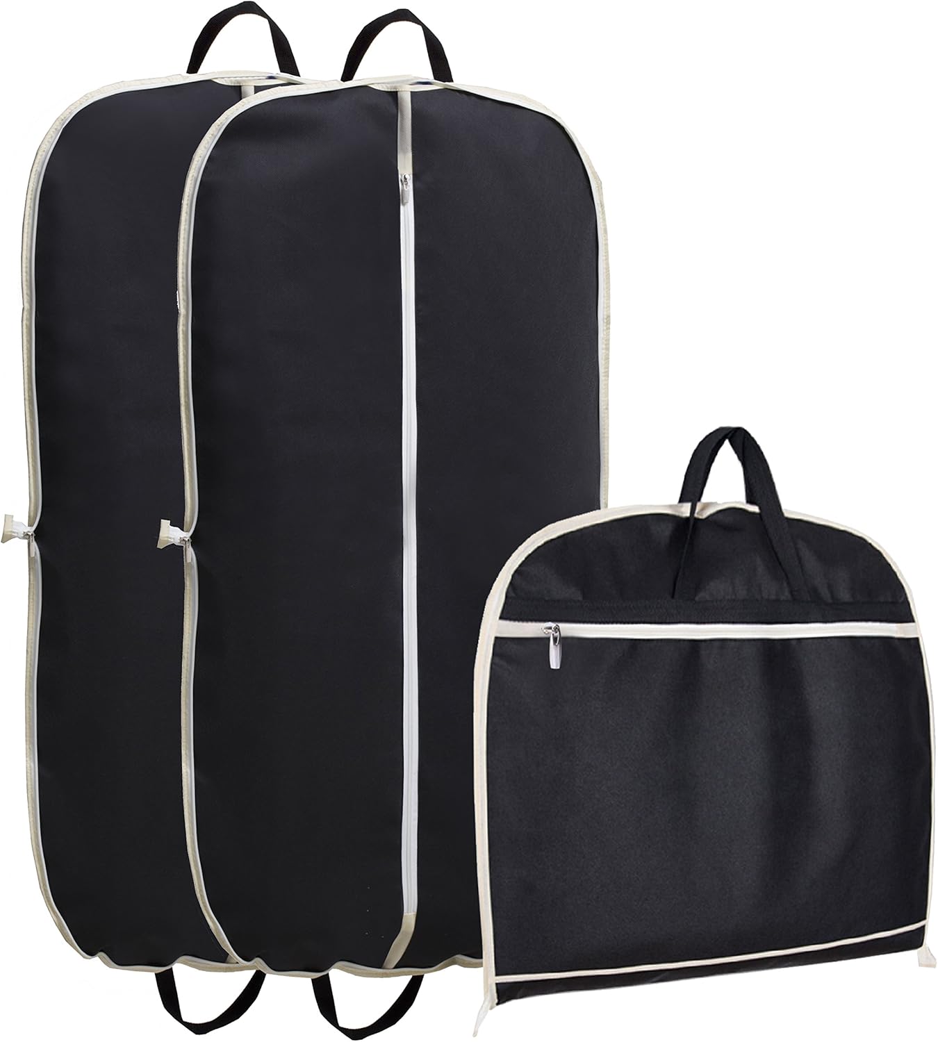 43" Length Breathable Garment Suit Clothes Covers Bags, Pack of 3