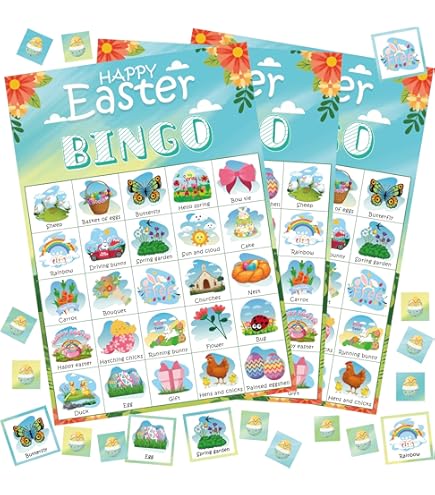 Easter Quiz Trivia Cards - Family Friendly Feud Game For Holiday Parties & Gatherings