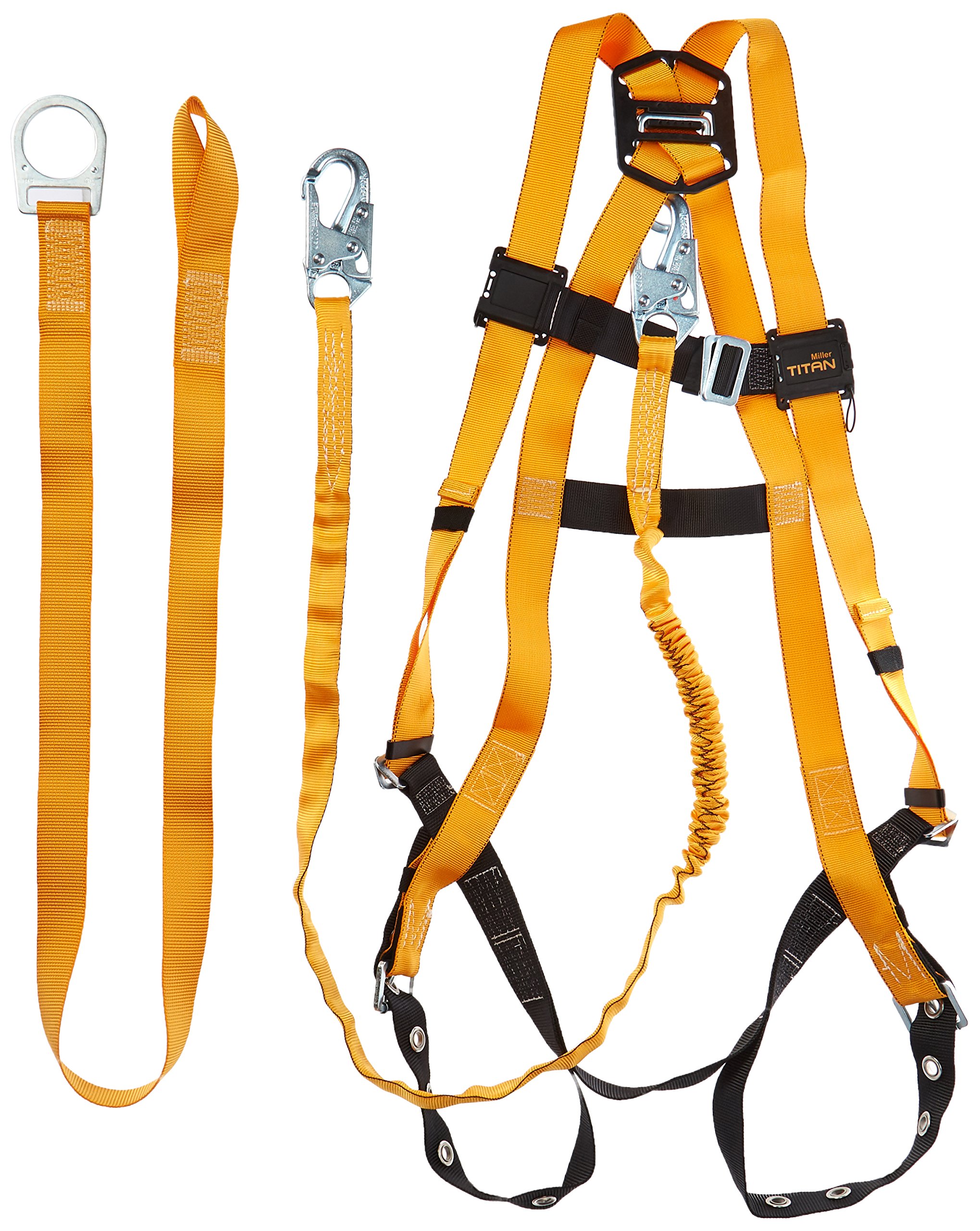 Galleon Titan ReadyWorker Fall Protection Kit With Harness, Lanyard