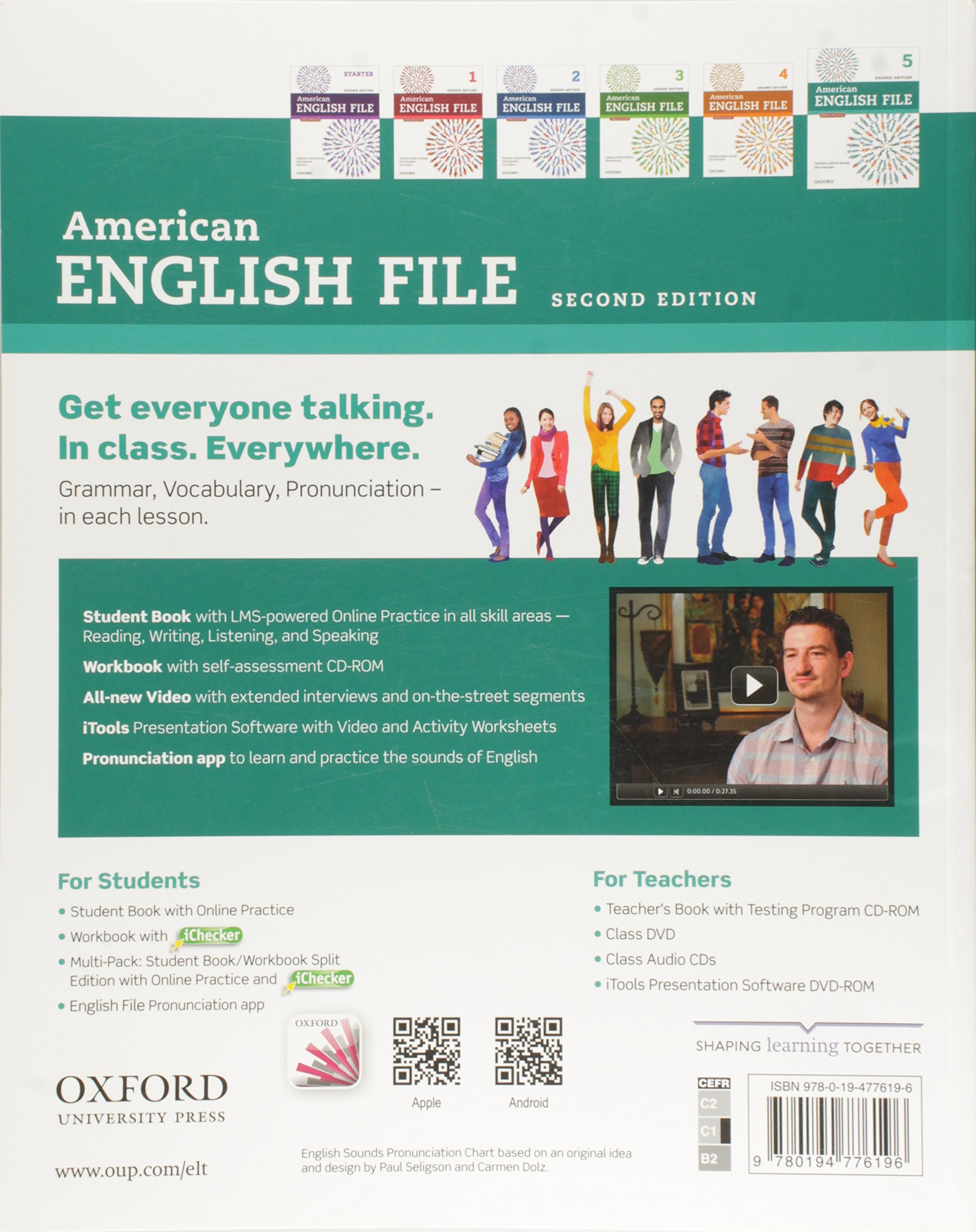 American English File 5 Second Edition Back Cover
