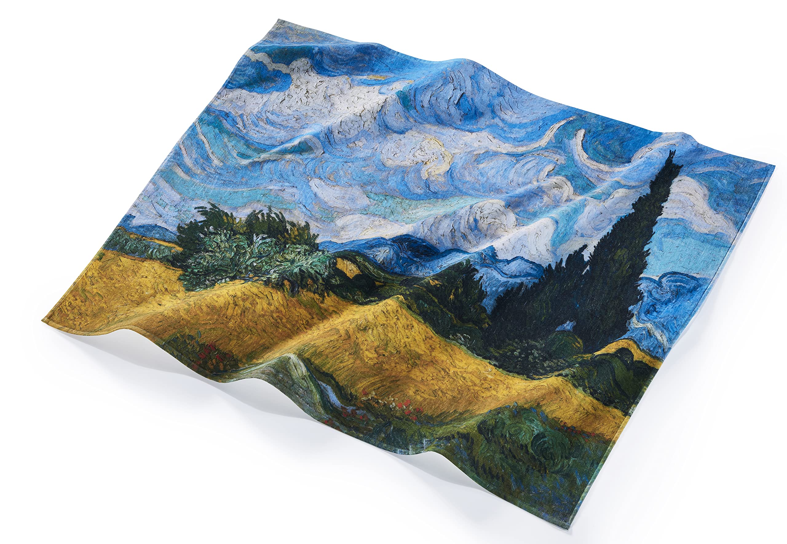 Musearta BT-VG-WC-V424406 Unisex Beach Towel with Cypresses by Artist Vincent Van Gogh Cotton 120 x 150 cm