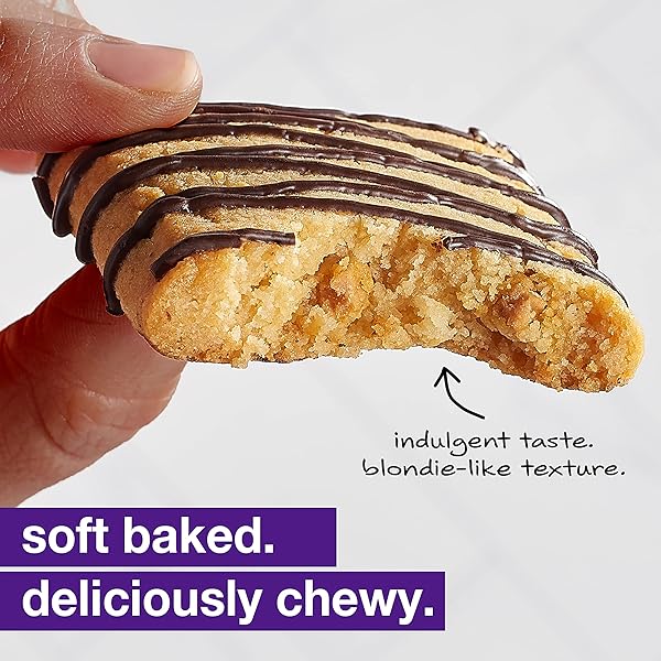 KIND SOFT BAKED SQUARES, SALTED CARAMEL ALMOND FLOUR BLONDIE, GLUTEN FREE, HEALTHY SNACK BARS, 5G PROTEIN, 6 COUNT