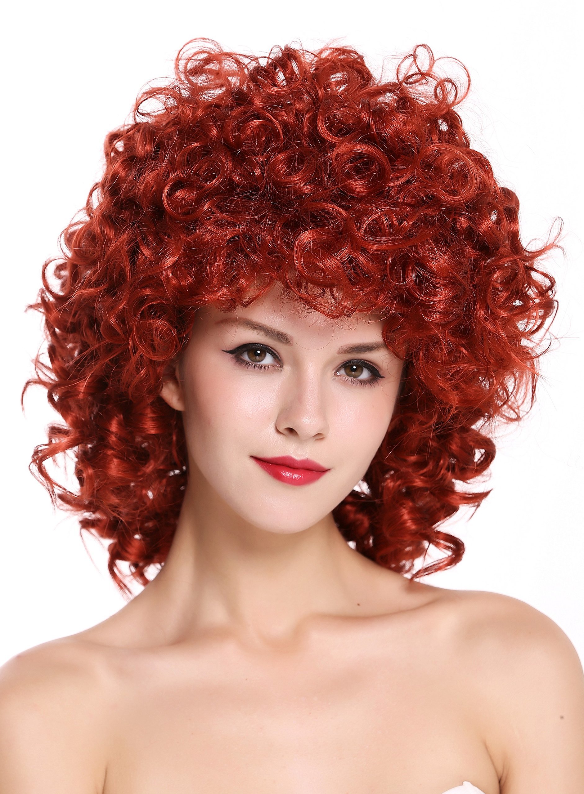 WIG ME UP - WL-2342-135 Lady Quality Wig very voluminous curled curls shoulder-length red 16inch
