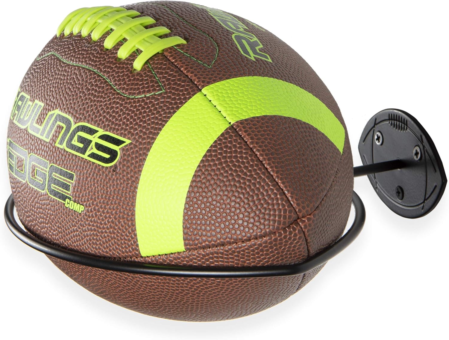 Wallniture Sporta Wall Mount Football Holder Ball Rack Storage Steel Black: Home & Kitchen