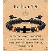 Leyung Cross Bracelet Gifts for Boys, Easter Basket Stuffers Baptism Confirmation First Holy Communion Christmas Christening Gifts for Boys Son Grandson Nephew Godson Brother