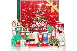 LUCOTIYA Advent Calendar 2025-24 Days of Beauty Advent Calendar, Bath and Body Gifts Sets for Women, Christmas Gifts Baskets for Women, Skincare Beauty Gift Baskets