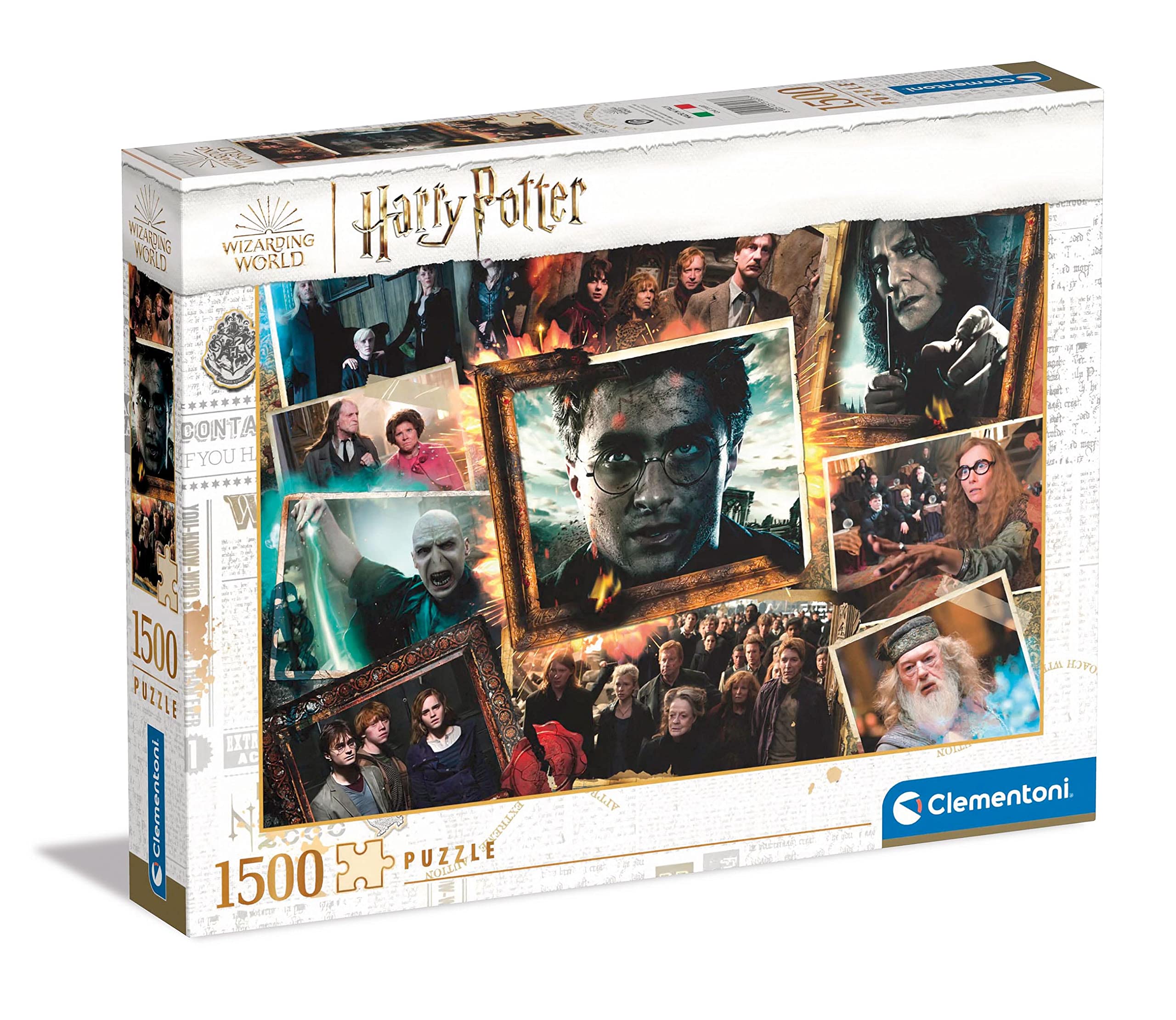 Clementoni - 31697 - Puzzle Harry Potter - Jigsaw Puzzle 1500 Pieces, Jigsaw Puzzle For Adults - Made In Italy