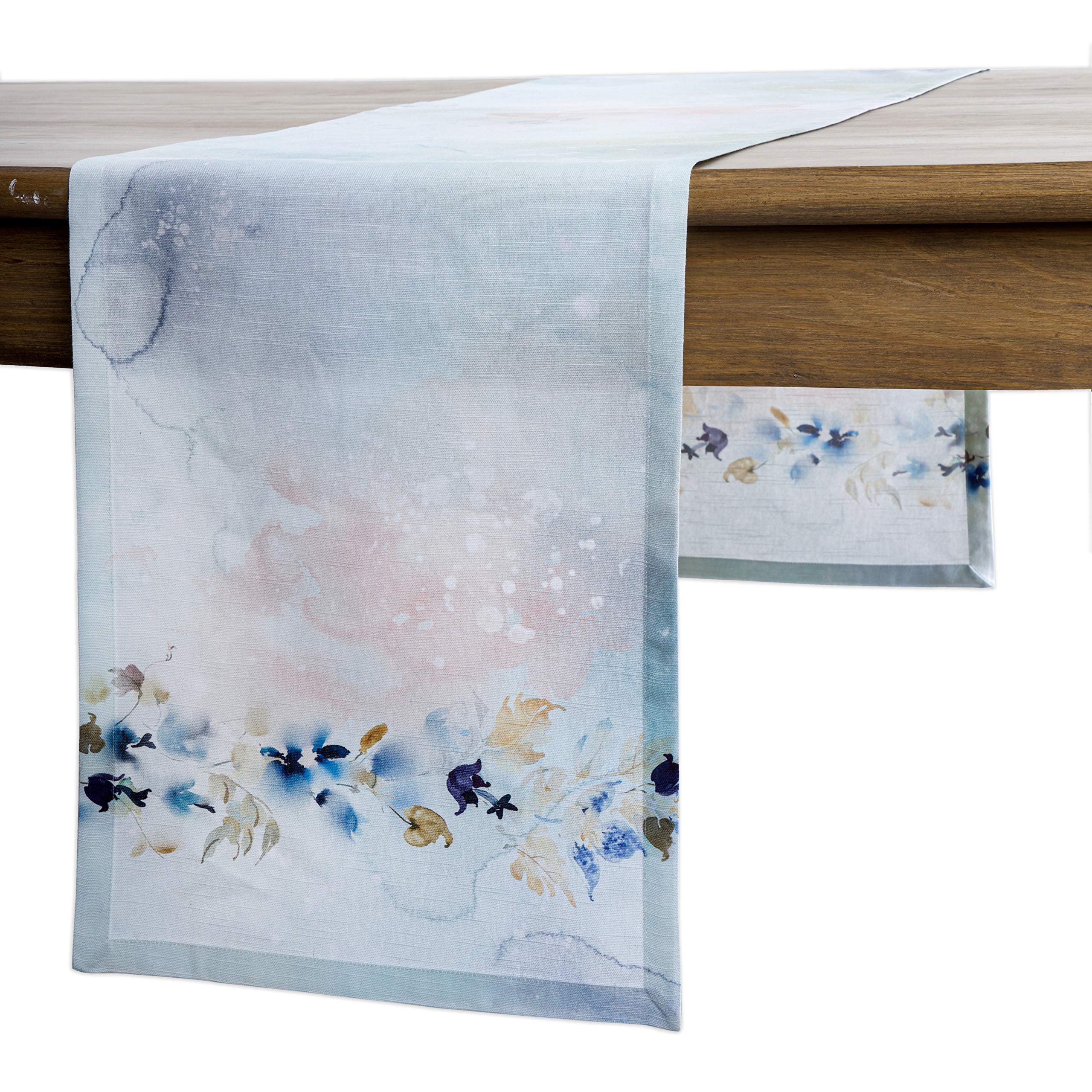 Maison d' Hermine Table runner 100% Cotton Single Layer Table Runners 230 CM long for Home Kitchen Dining Party Wedding Bridal Shower Gifts for Mothers Day (Lazy Summer Days, 37 cm x 230 cm)