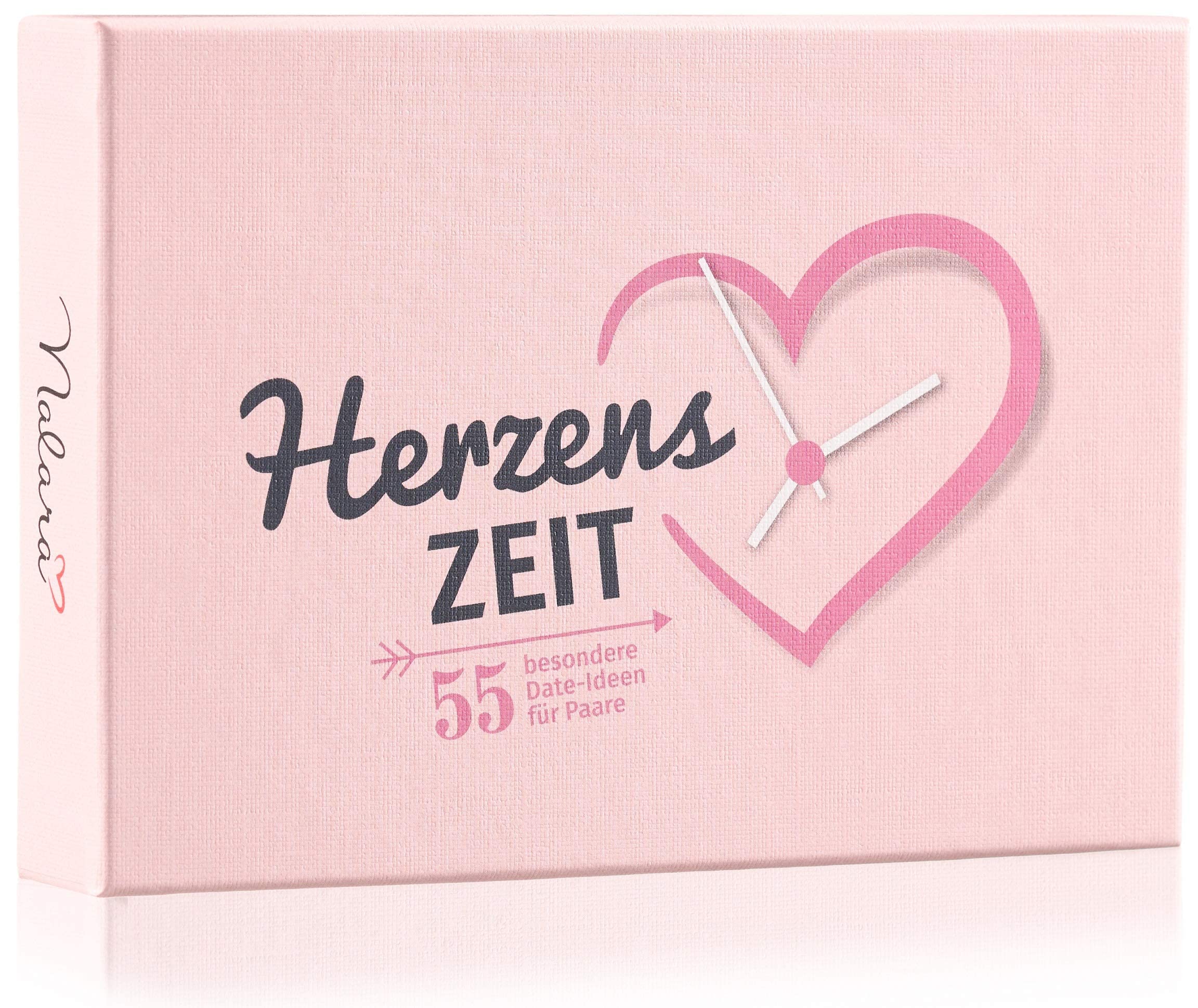 Herzenszeit – 55 very special date ideas for couples who want to stay a long time – as gifts for couples or for anniversary for him and her – engagement gift.