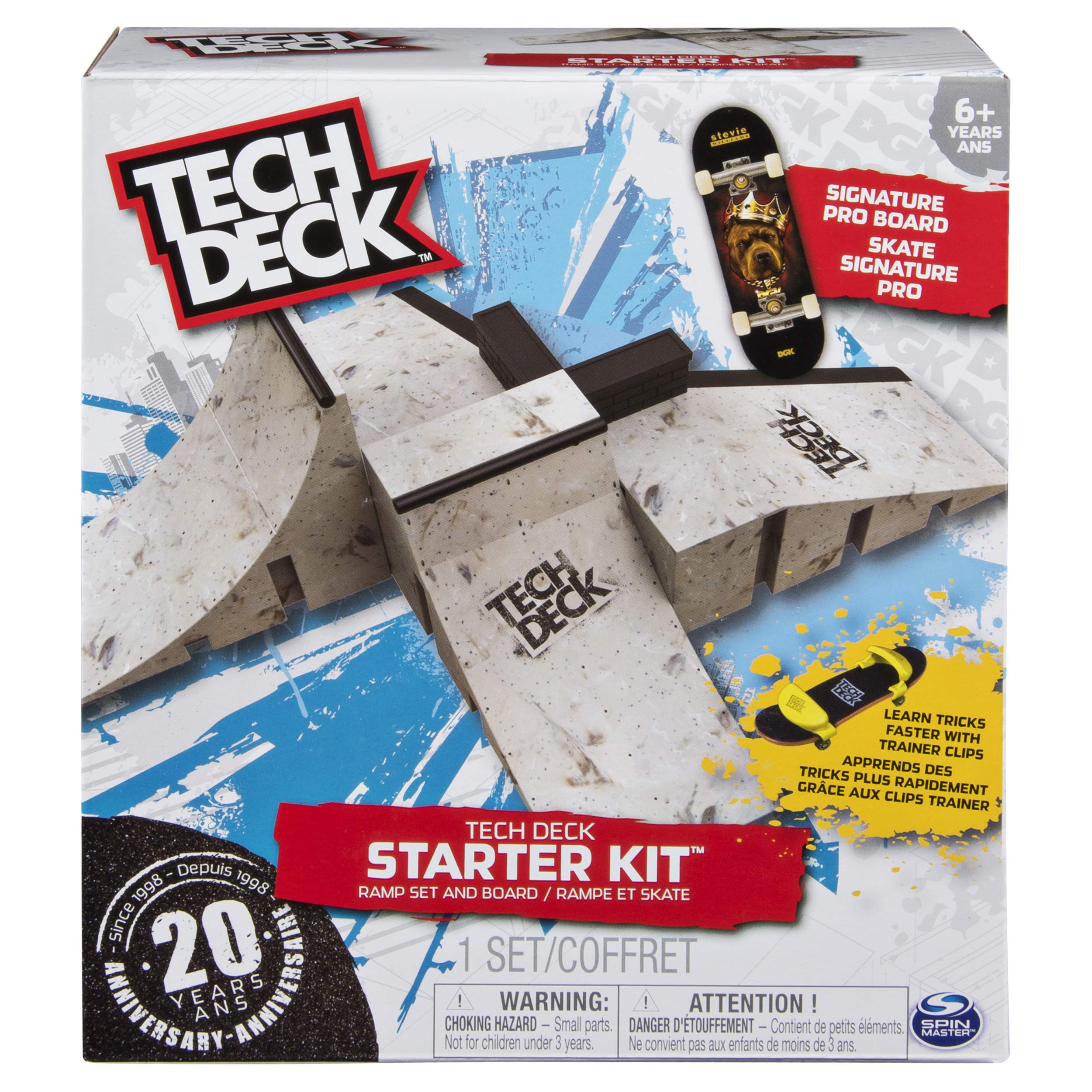 Tech Deck Starter Kit Ramp Set With Exclusive Board And Trainer 