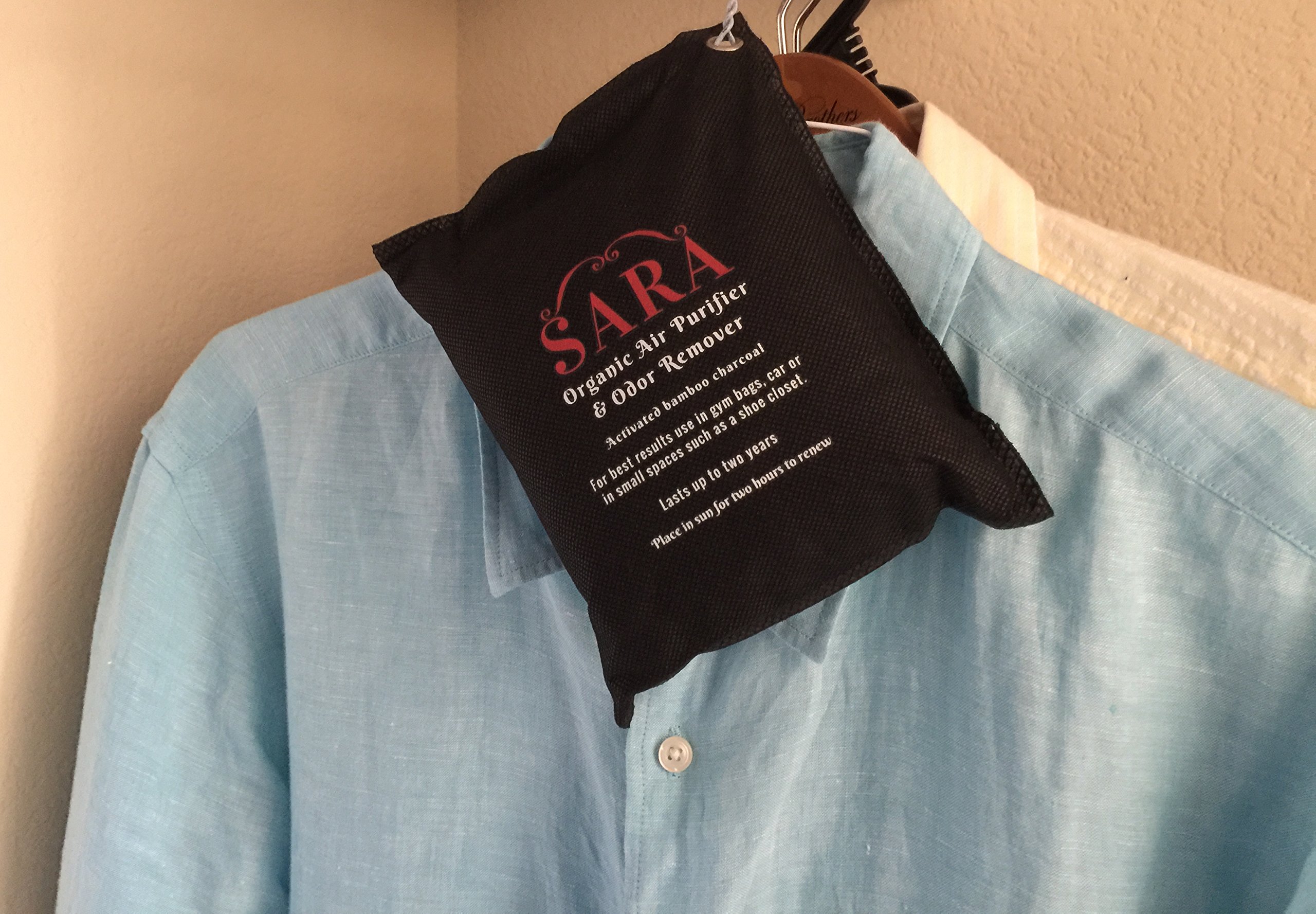 Activated Bamboo Charcoal Air Purifier, Deodorizer (5 Bags 200gram x 1