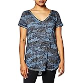 Lucky Brand Women's Camo Burnout Tee Shirt