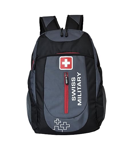 Swiss Military Grey and Black Laptop Bag (LBP40)