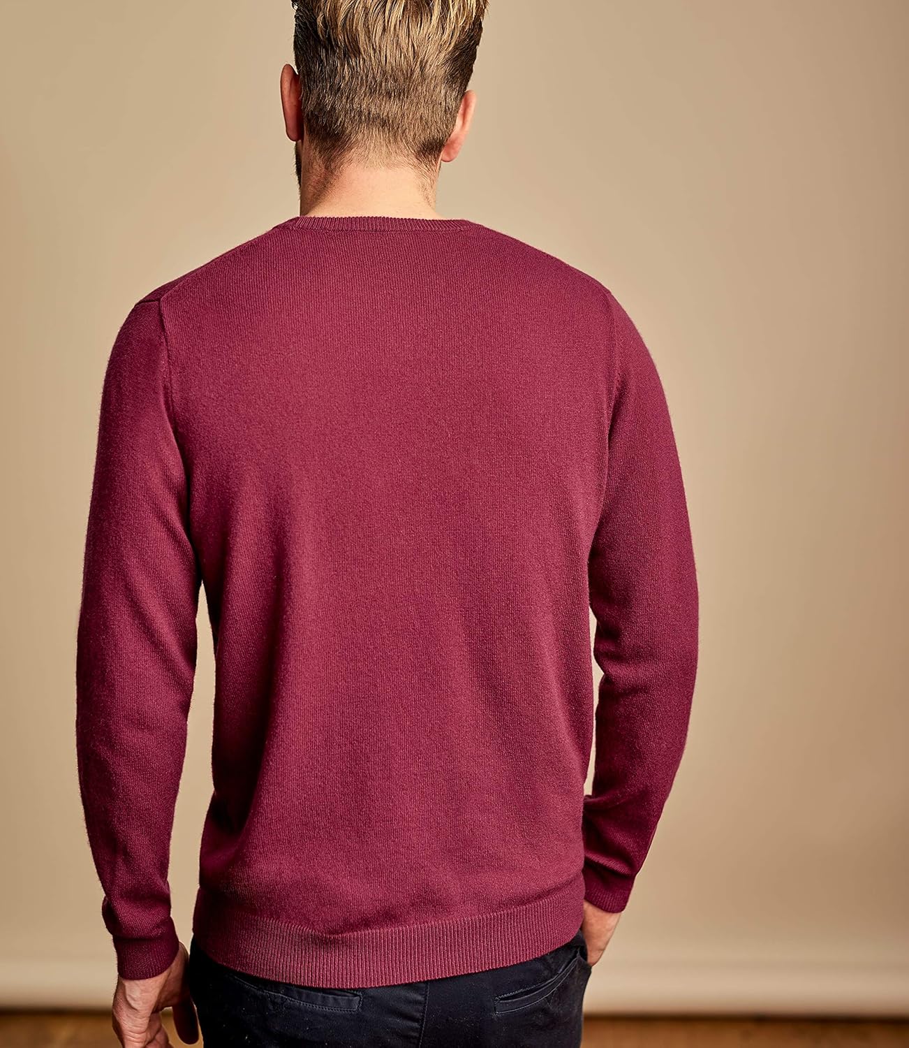 Download Woolovers Mens Cashmere Merino Crew Neck Sweater Comfort ...