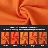 Encasa XO Table Runner 13x91 in Cotton Canvas Orange view 3