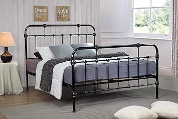 Black Metal Bed Frame King Size