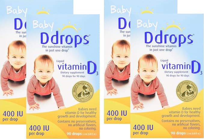 Ddrops Baby 400 Iu 90 Drops (Pack of 4
