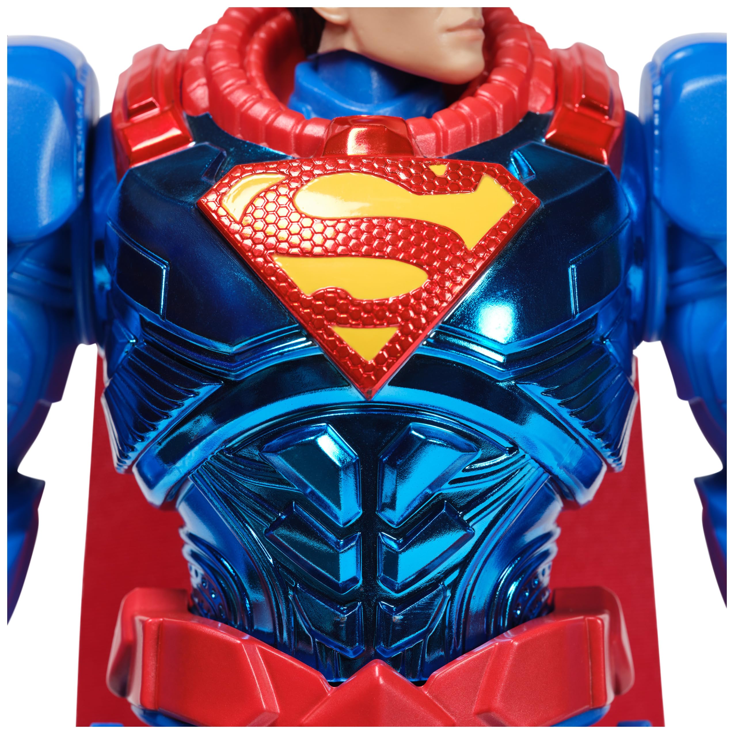 DC Comics, Metal Force Superman Action Figure, 12-Inch Extra Large Super Hero Collectible Kids Toys for Boys and Girls Ages 4 and Up