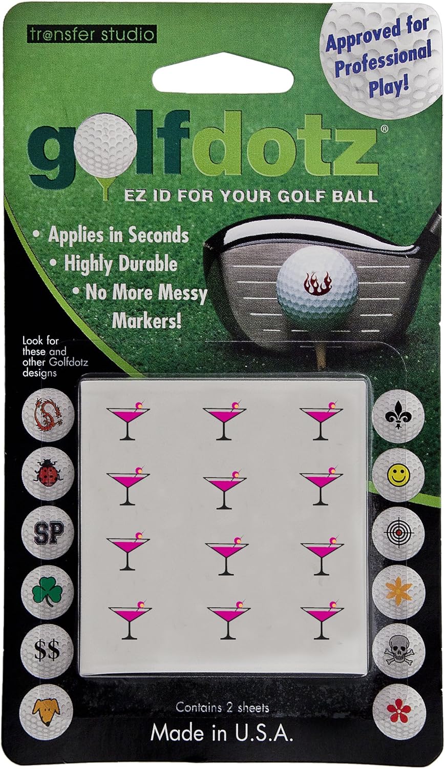 Masters Golf Dotz Ball Marker Transfers Pets/Coloured Amazon.co.uk